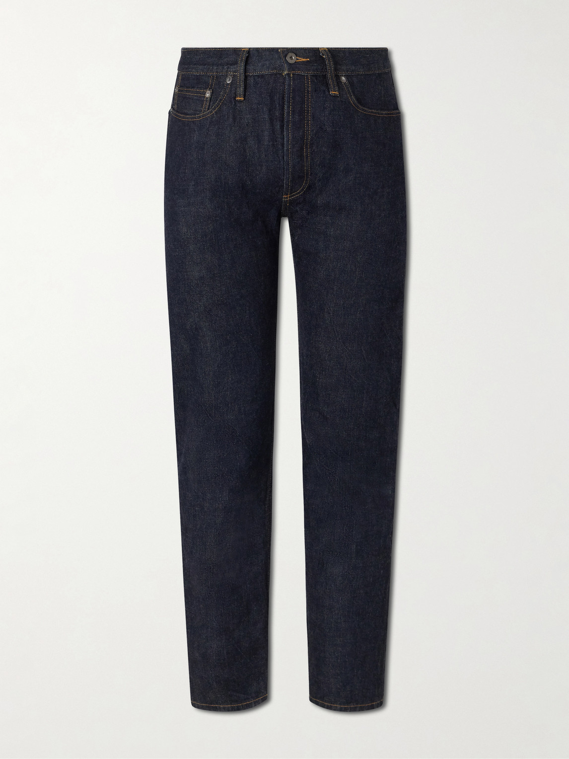 Classic Straight-Leg Rinsed Selveged Jeans