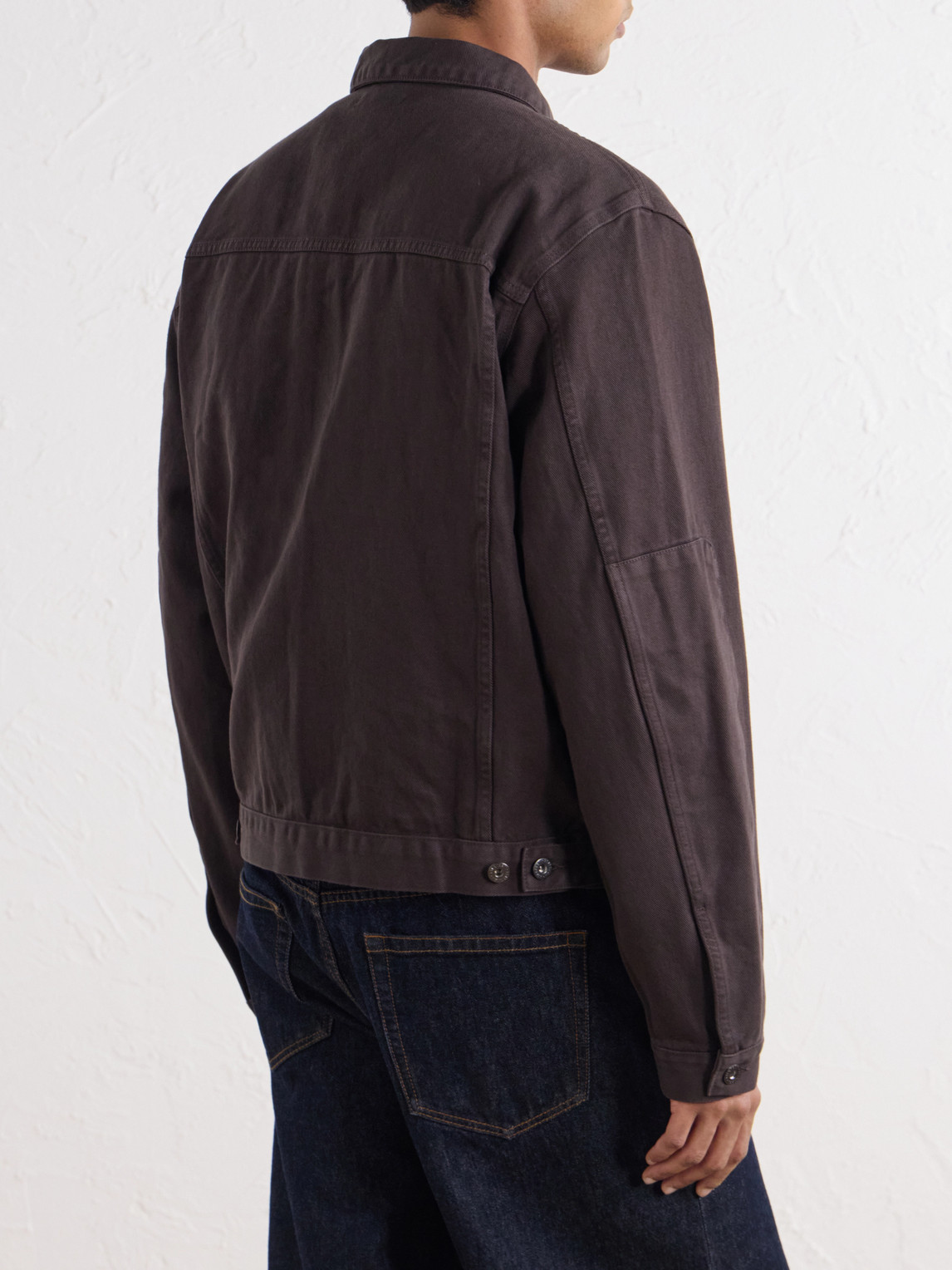 Trucker Garment Dyed Cotton-Twill Jacket