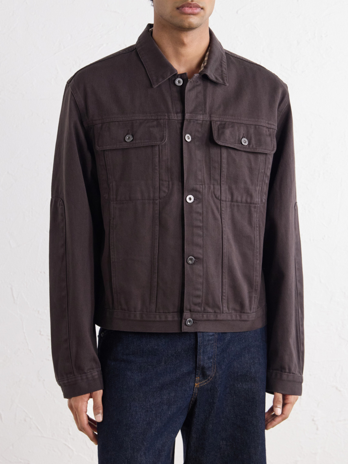 Trucker Garment Dyed Cotton-Twill Jacket