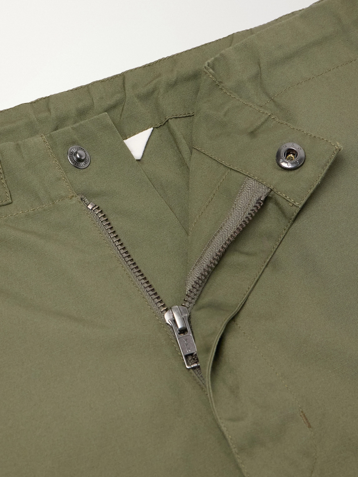 Trooper Straight-Leg Drawstring Cotton-Canvas Trousers