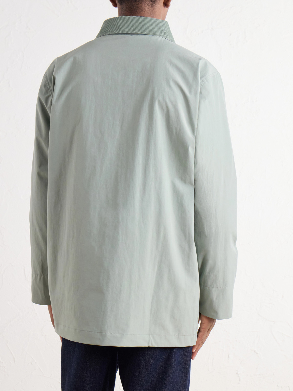 Country Corduroy-Trimmed Jacket
