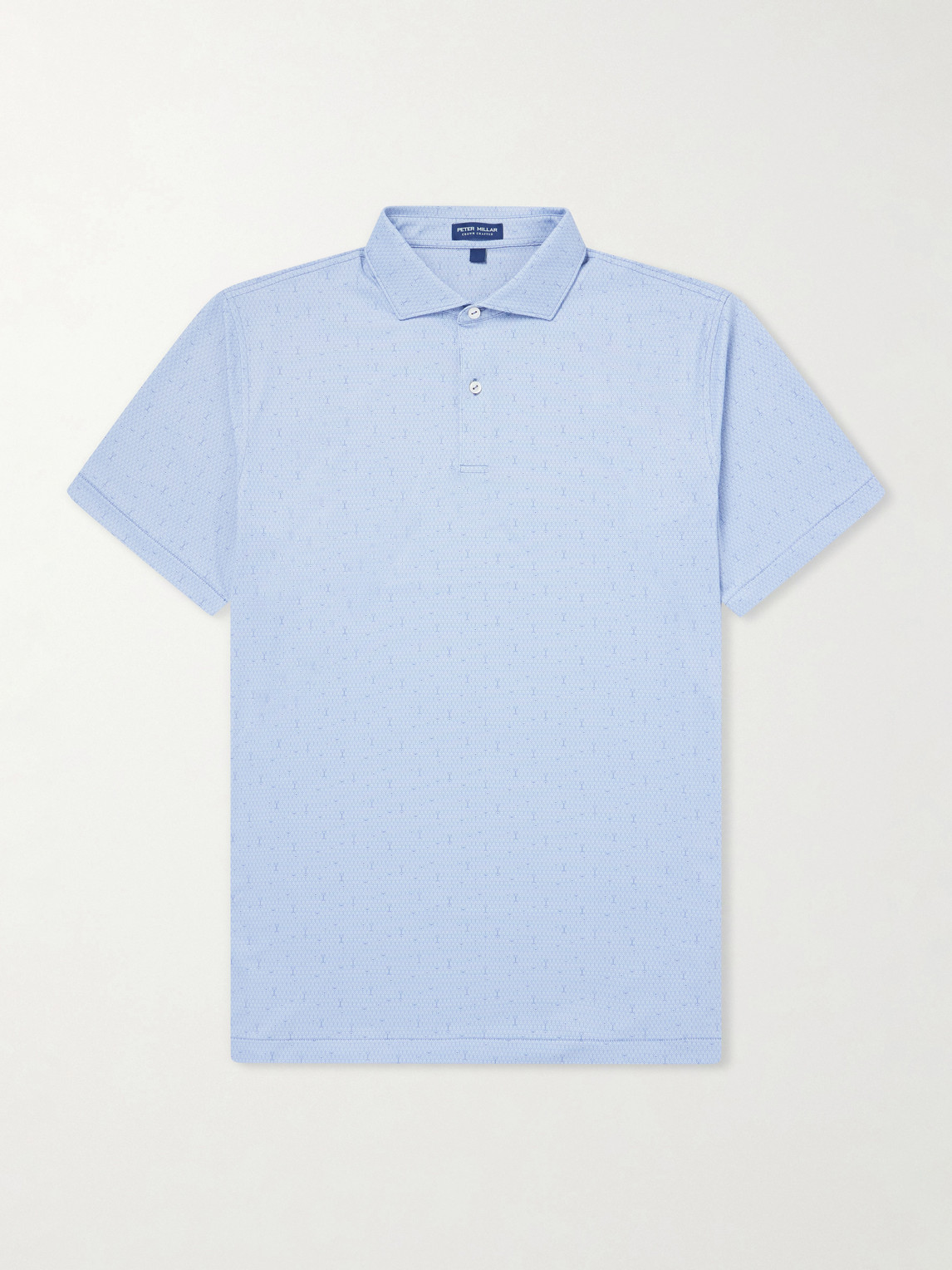 Peter Millar – Fifty-Fifty Printed Stretch-Jersey Polo Shirt