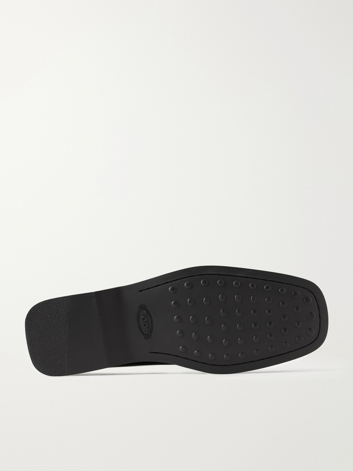 Logo-Debossed Gathered Loafers