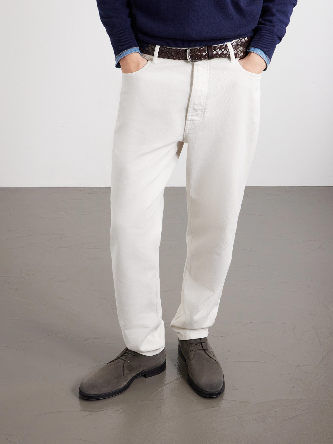 Logo Debossed Suede Lace-Up Boots — 2