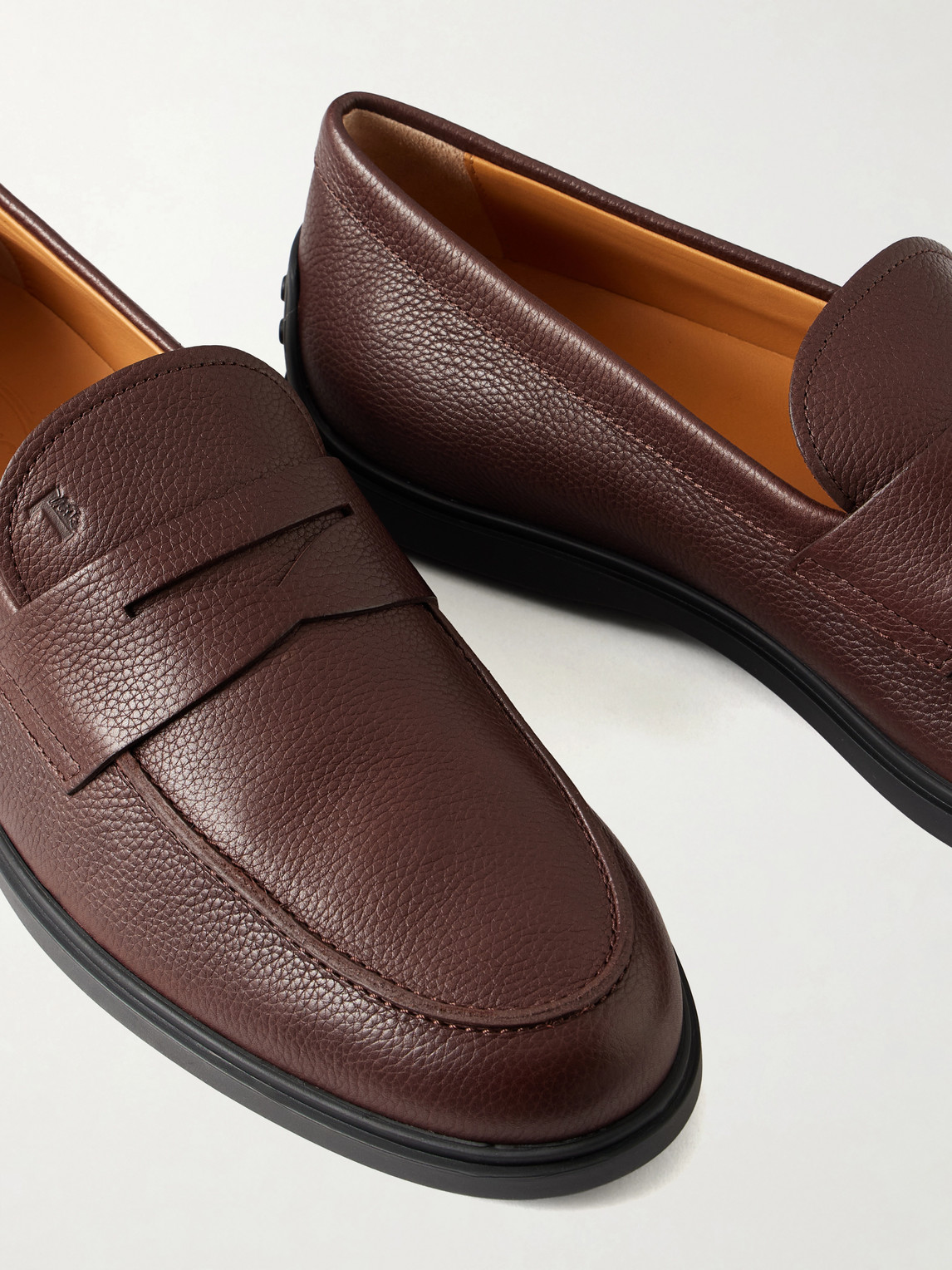 Full-Grain Leather Penny Loafers