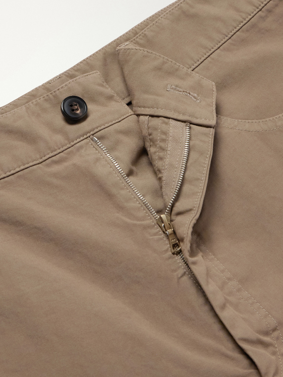 Straight-Leg Cotton Trousers