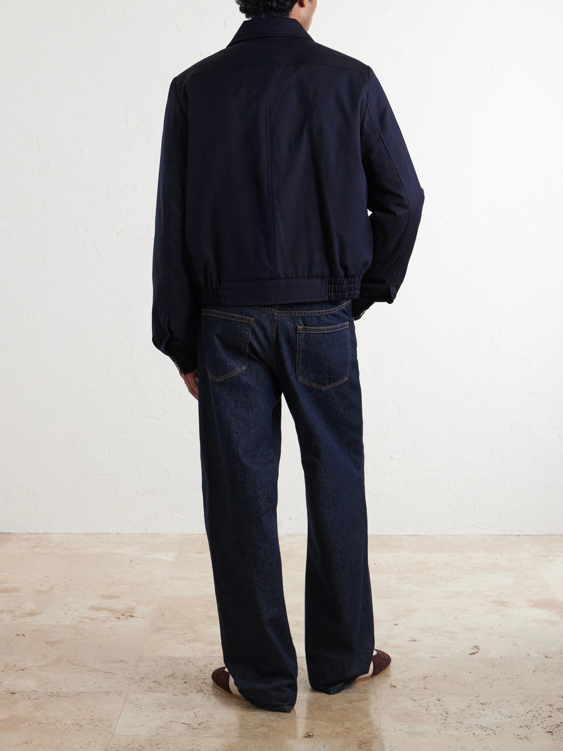 Padded Cotton And Wool-Blend Blouson Jacket