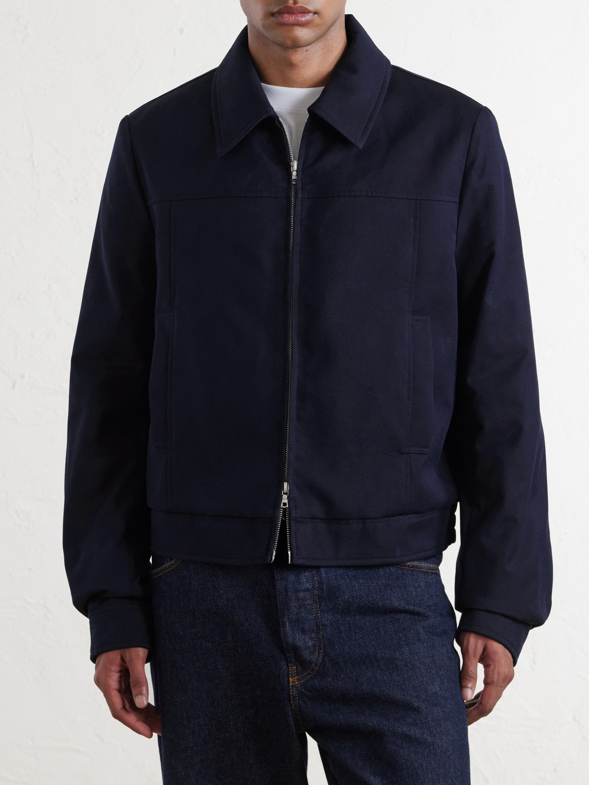 Padded Cotton And Wool-Blend Blouson Jacket