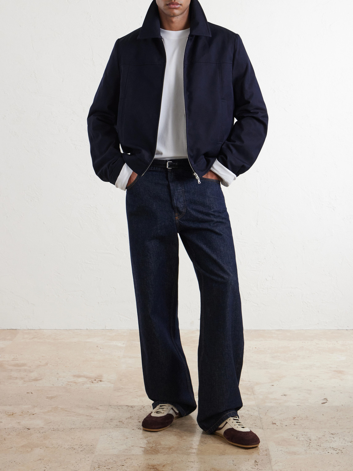 Padded Cotton And Wool-Blend Blouson Jacket