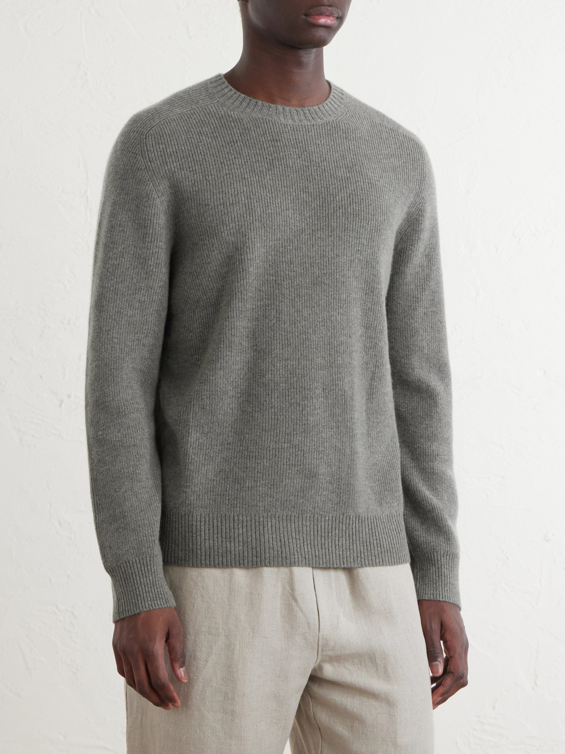 Raglan Organic Cashmere Knitwear Sweatshirt