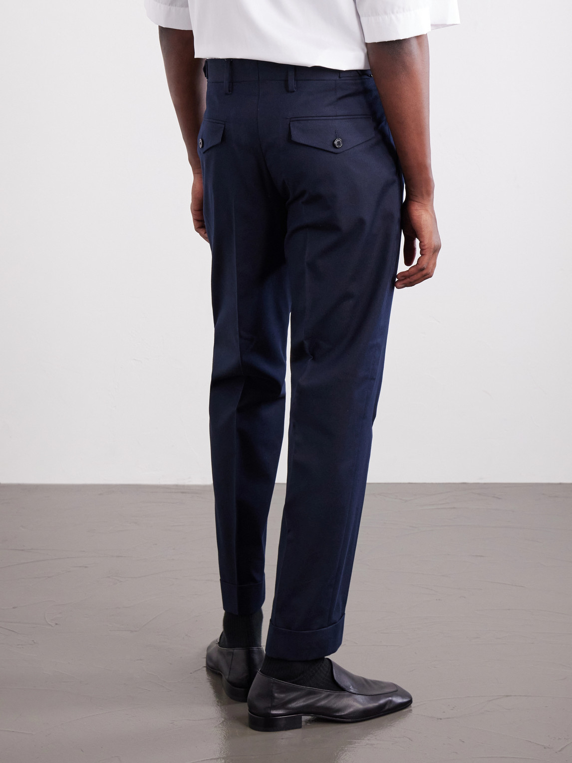 Philip Straight-Leg Cotton And Wool