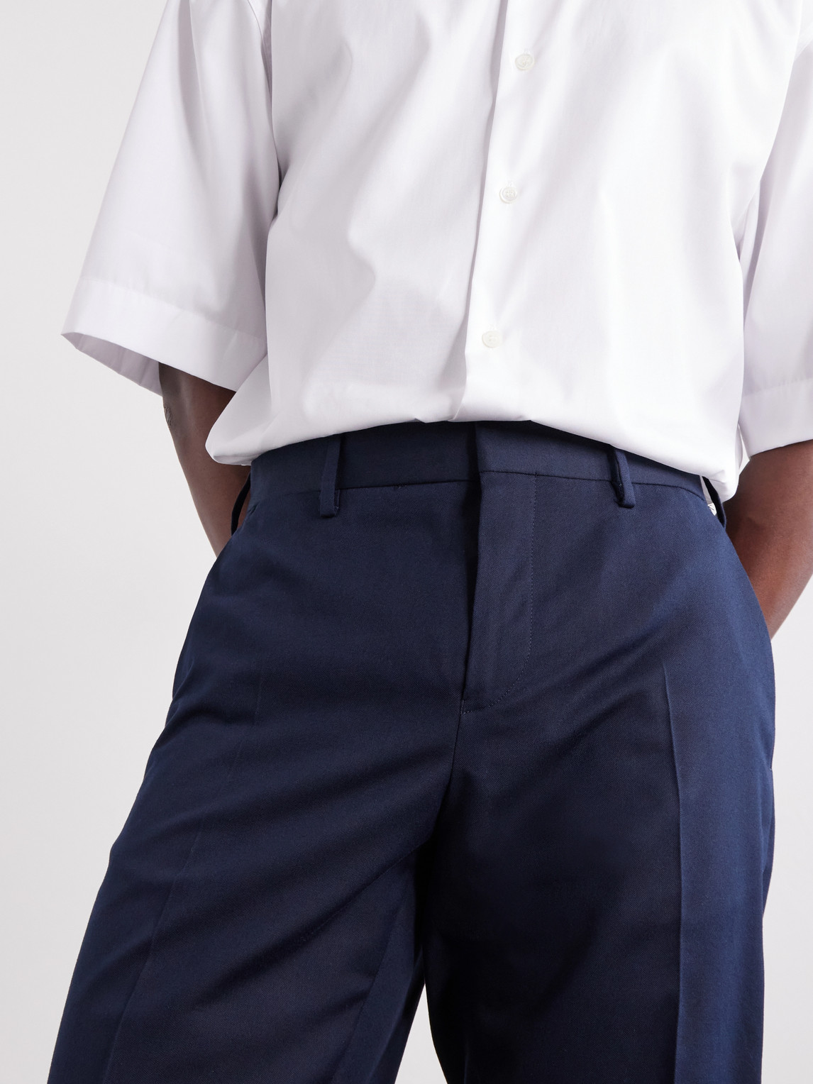 Philip Straight-Leg Cotton And Wool