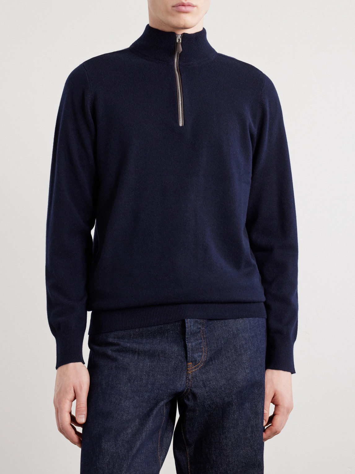 Carnaby Organic Cashmere Half-Zip Sweater