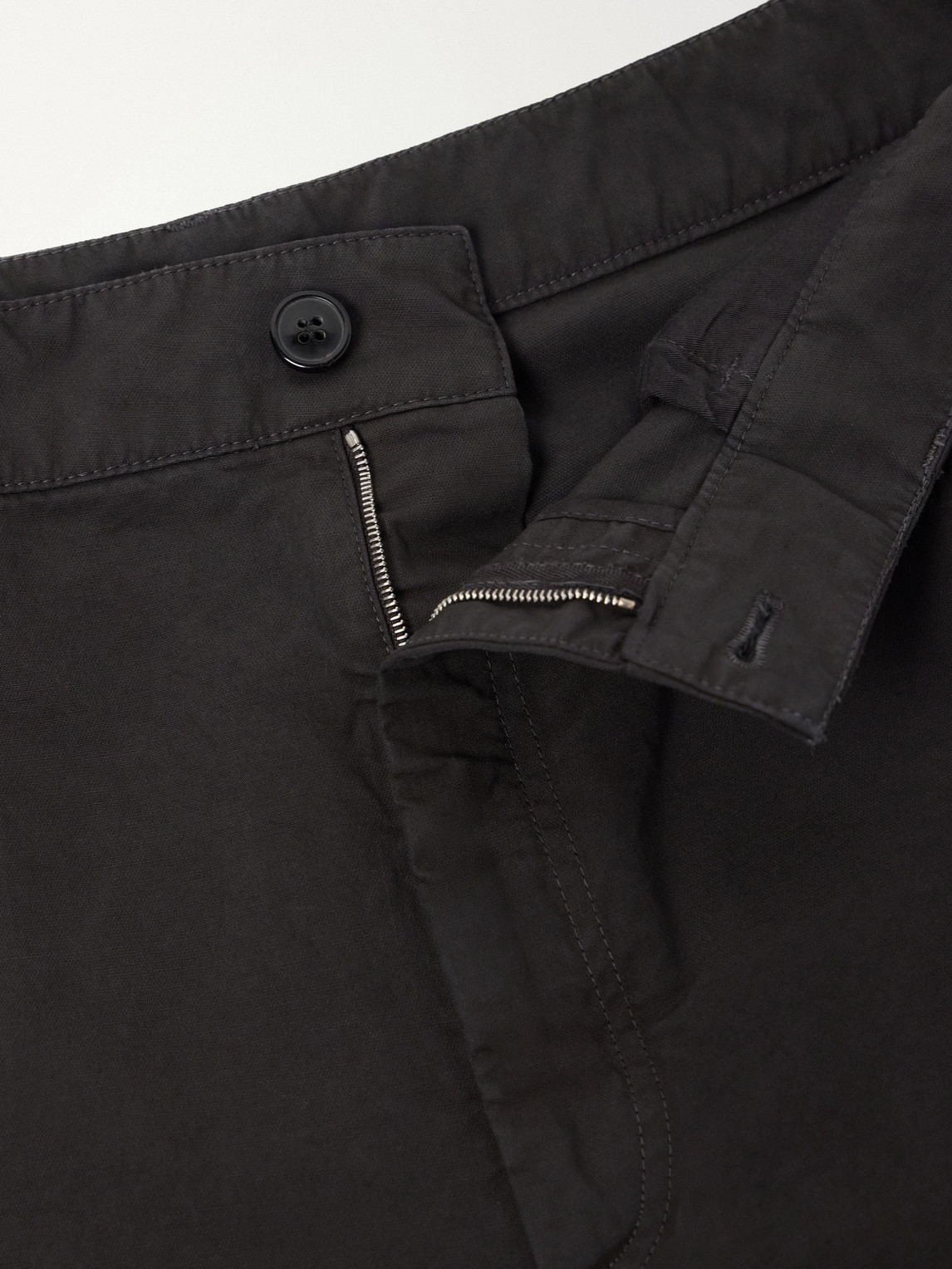 Straight-Leg Cotton Trousers