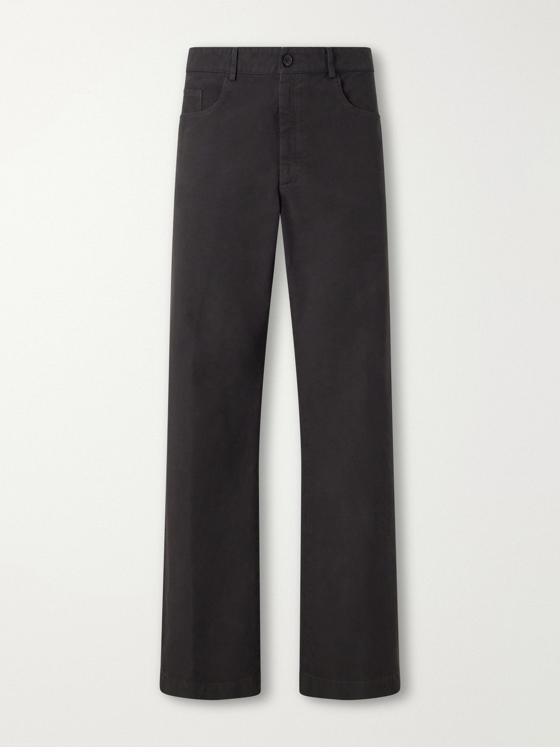Straight-Leg Cotton Trousers
