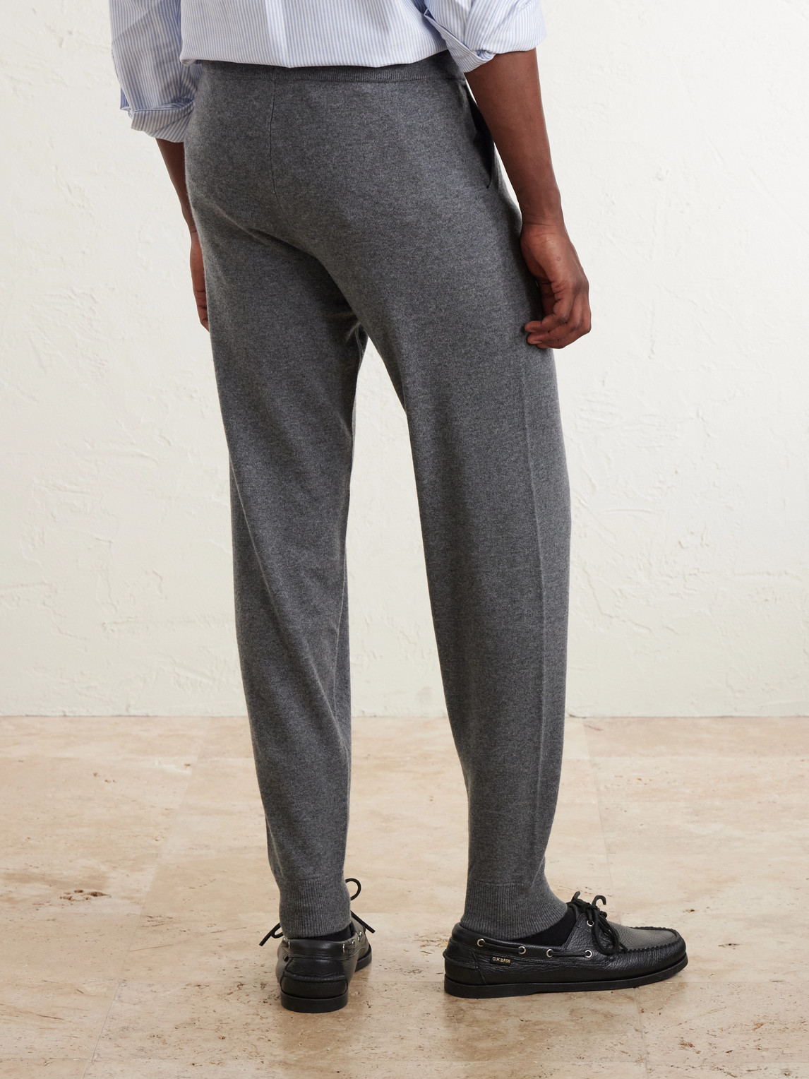 Straight-Leg Organic Cashmere Sweatpants