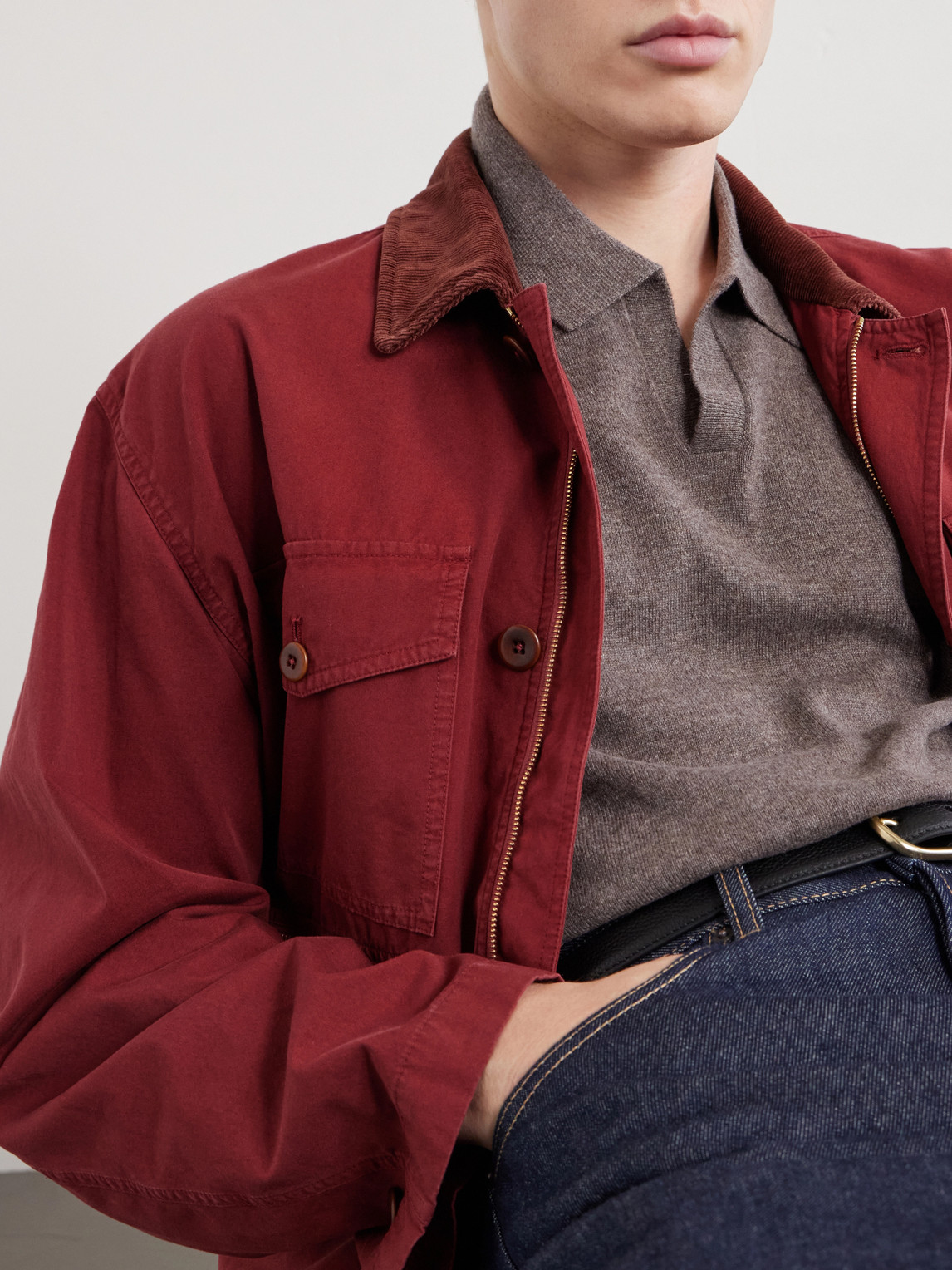 Sloane Organic Cashmere Polo Shirt