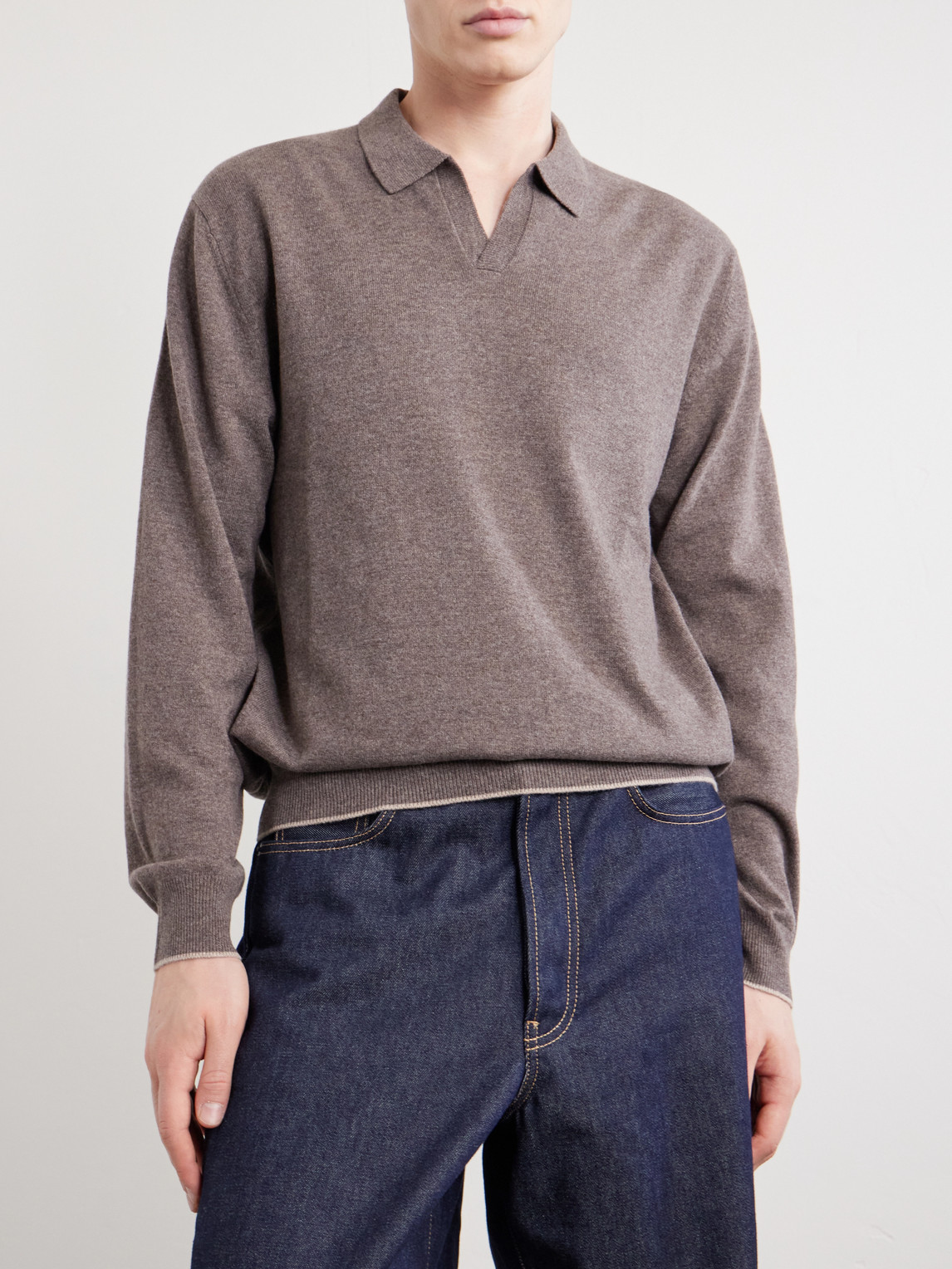 Sloane Organic Cashmere Polo Shirt