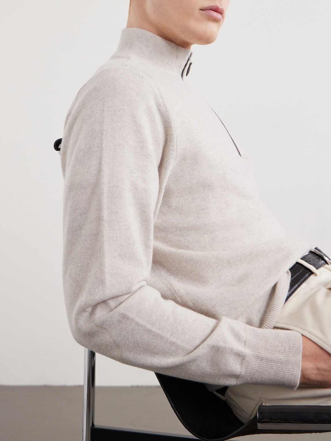 Carnaby Organic Cashmere Half-Zip Sweater