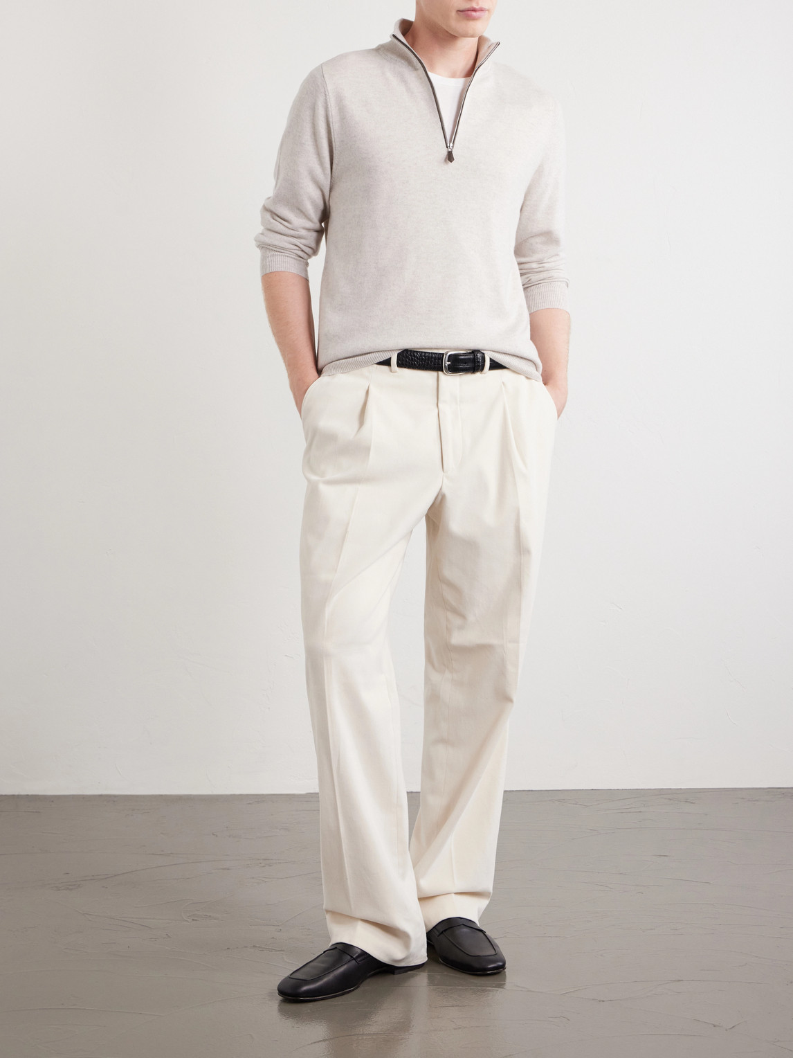 Carnaby Organic Cashmere Half-Zip Sweater