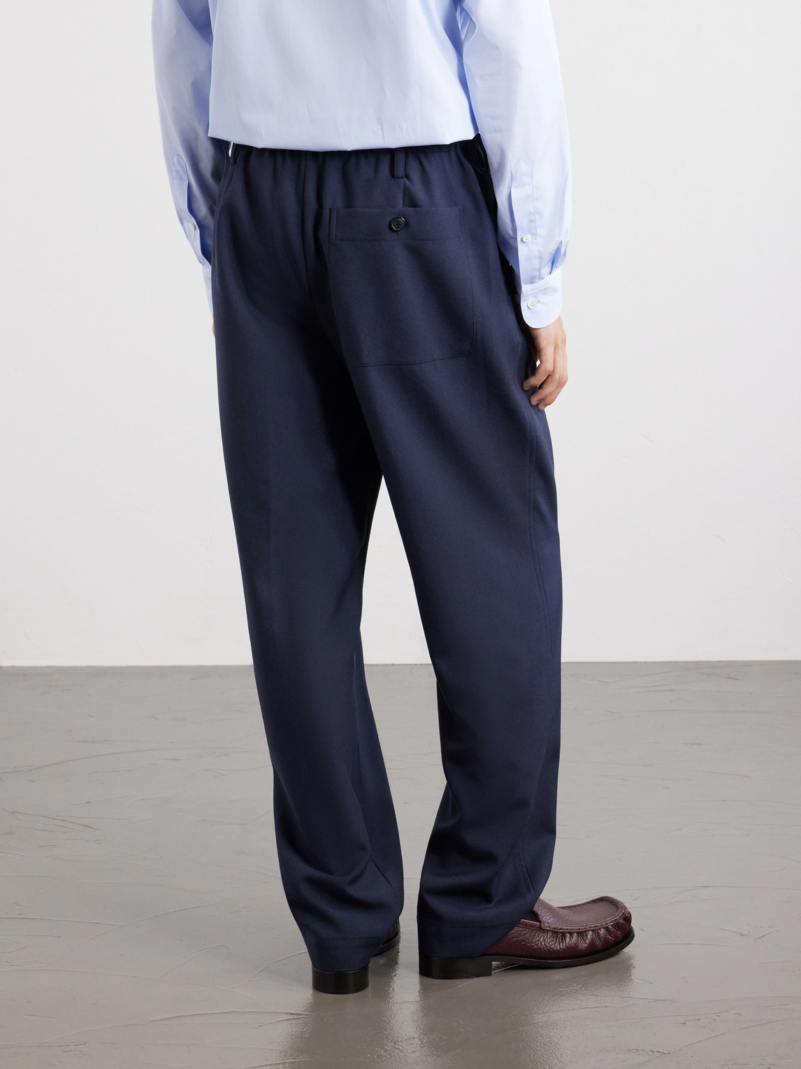 Penny Straight-Leg Wool Trousers