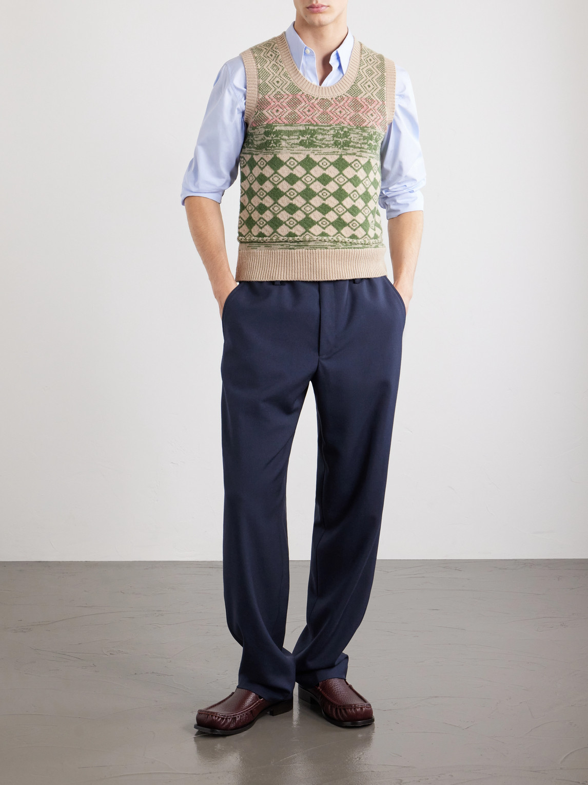 Penny Straight-Leg Wool Trousers