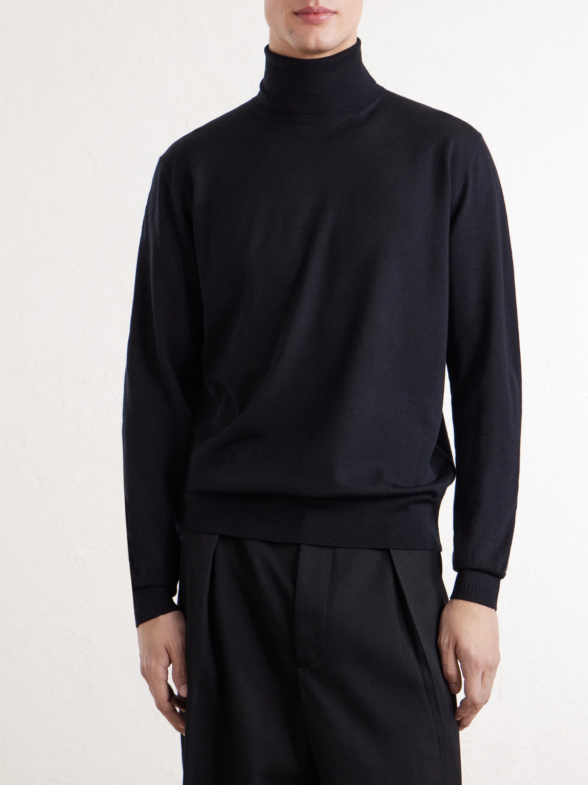 Merino Wool Rollneck Sweater