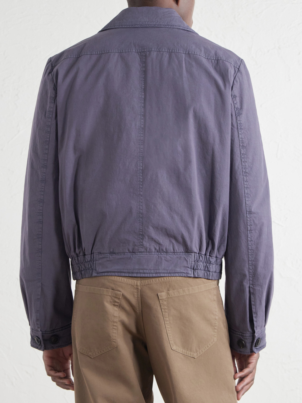 Cotton-Blend Blouson Jacket