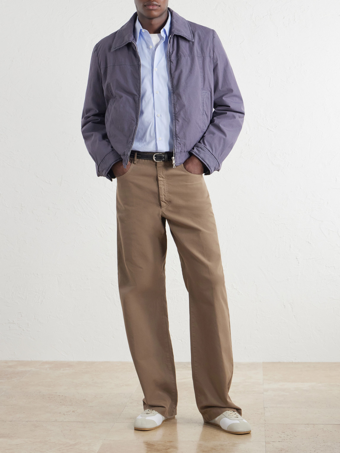 Cotton-Blend Blouson Jacket