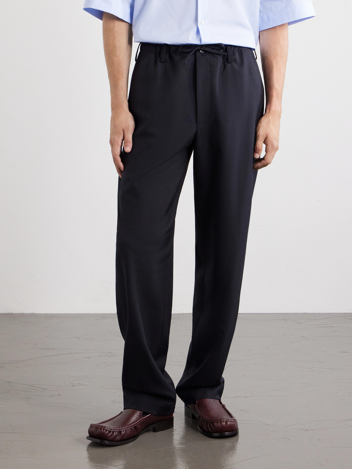 Penny Straight-Leg Wool Trousers