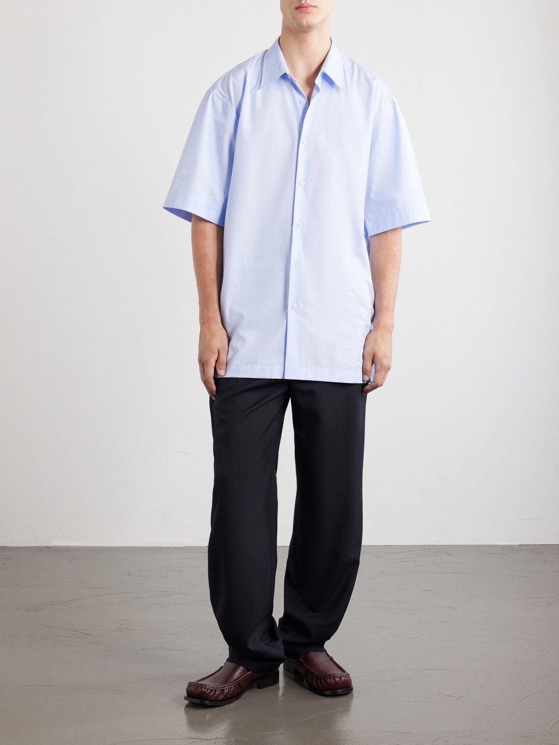 Penny Straight-Leg Wool Trousers