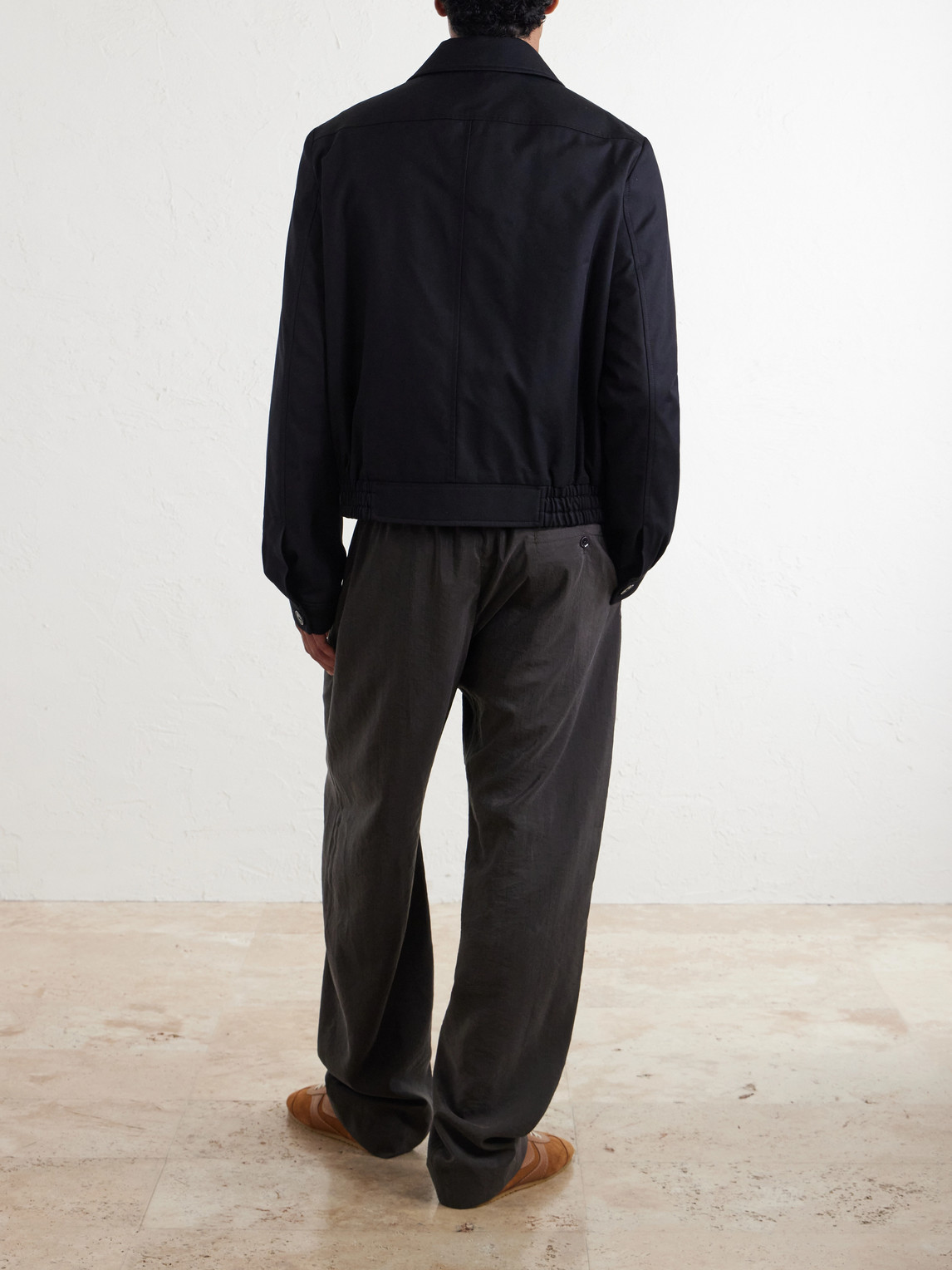 Padded Cotton And Wool-Blend Blouson Jacket