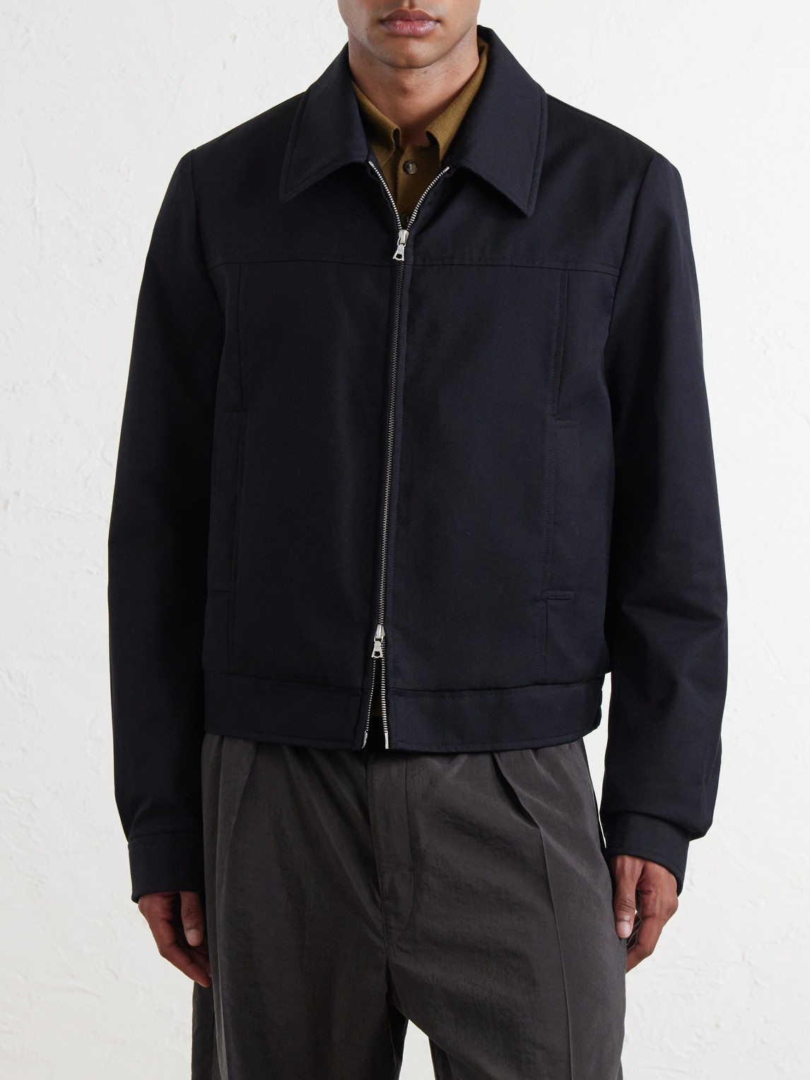 Padded Cotton And Wool-Blend Blouson Jacket