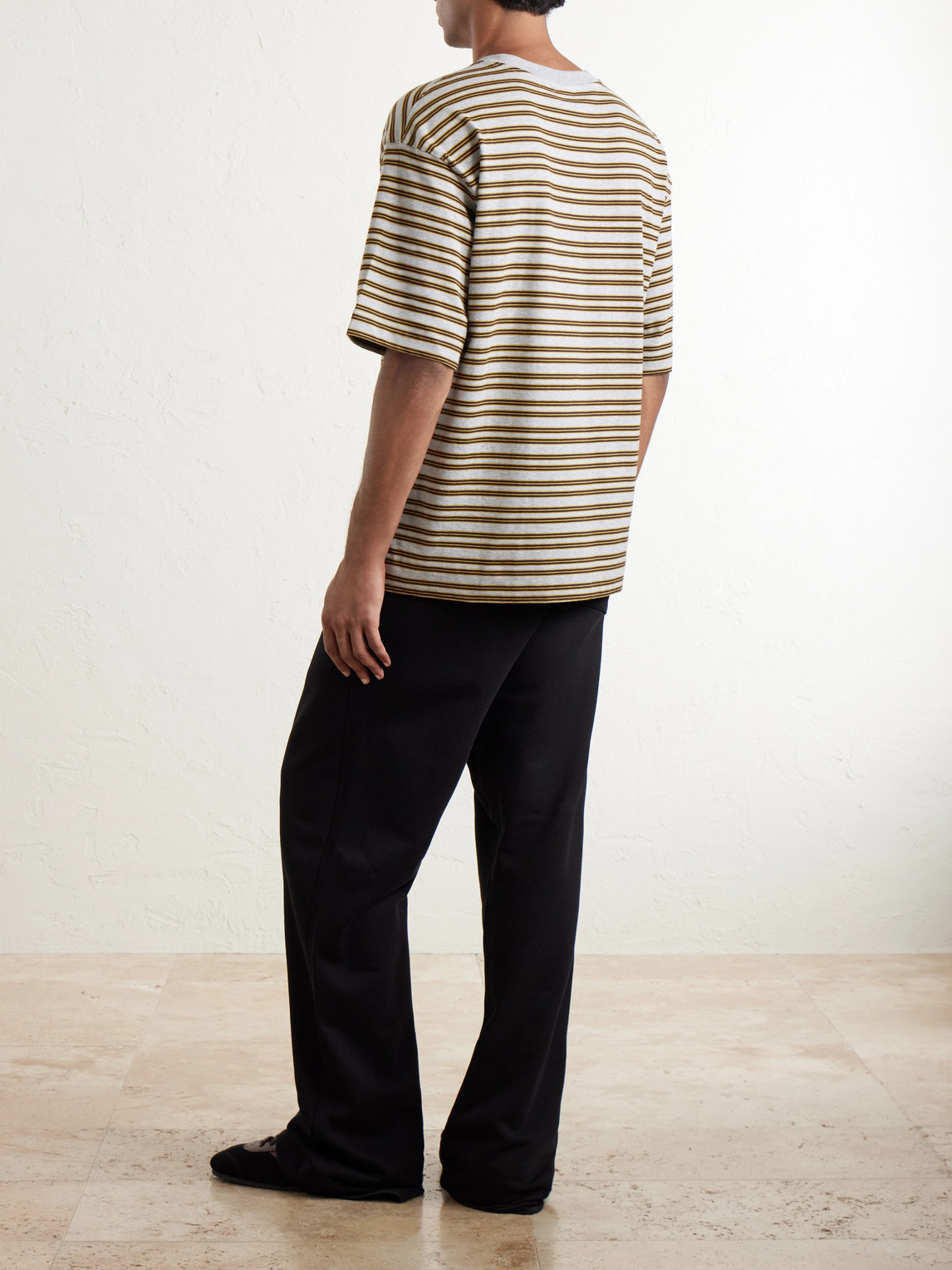 Striped Cotton-Jersey T-Shirt