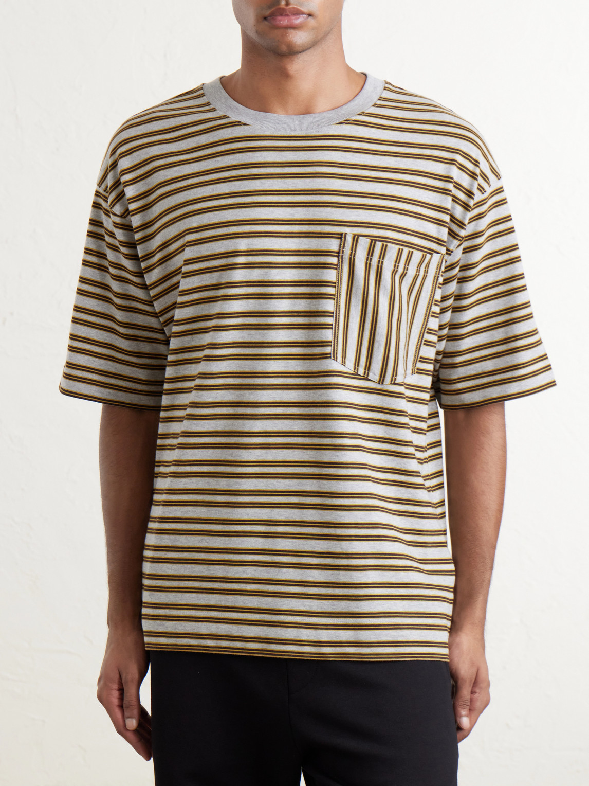 Striped Cotton-Jersey T-Shirt