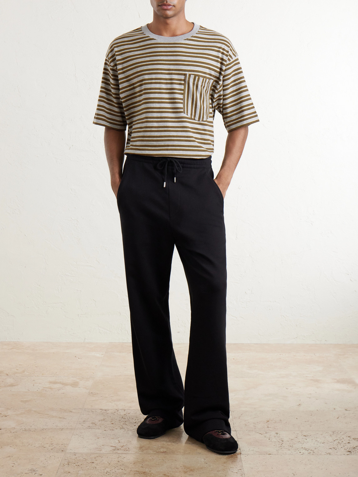 Striped Cotton-Jersey T-Shirt