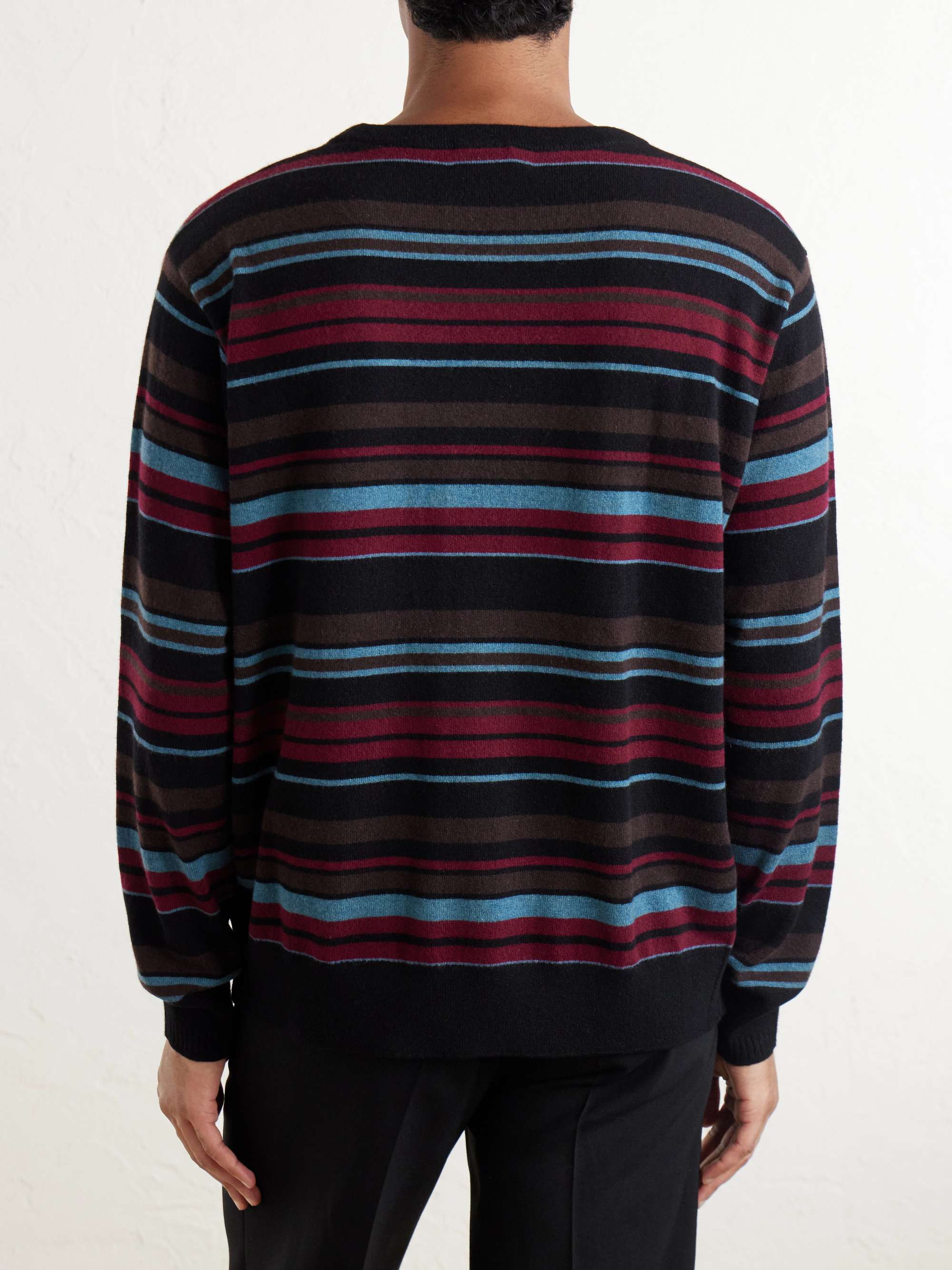 DRIES VAN NOTEN Muroli Striped Cashmere Sweater for Men | MR PORTER SG