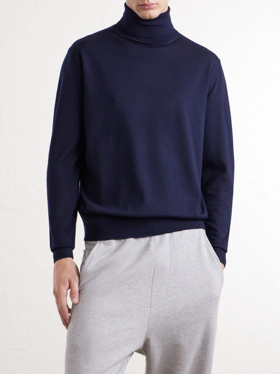 Merino Wool Rollneck Sweater