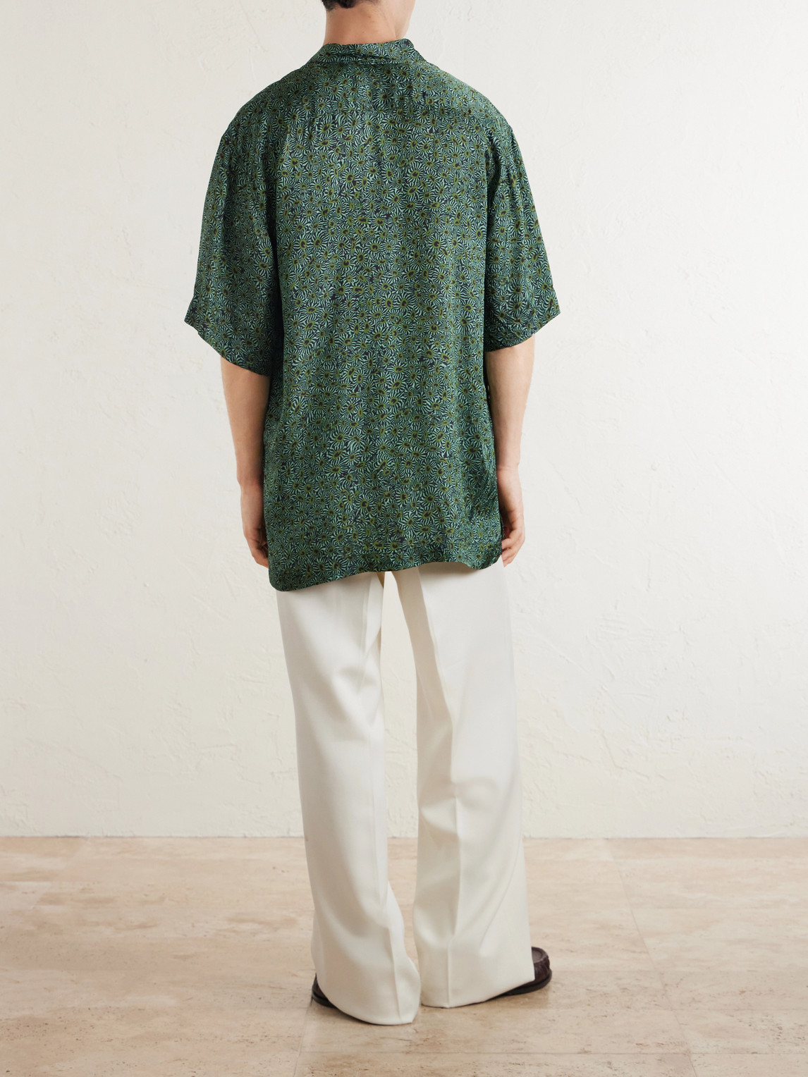 Camp-Collar Printed