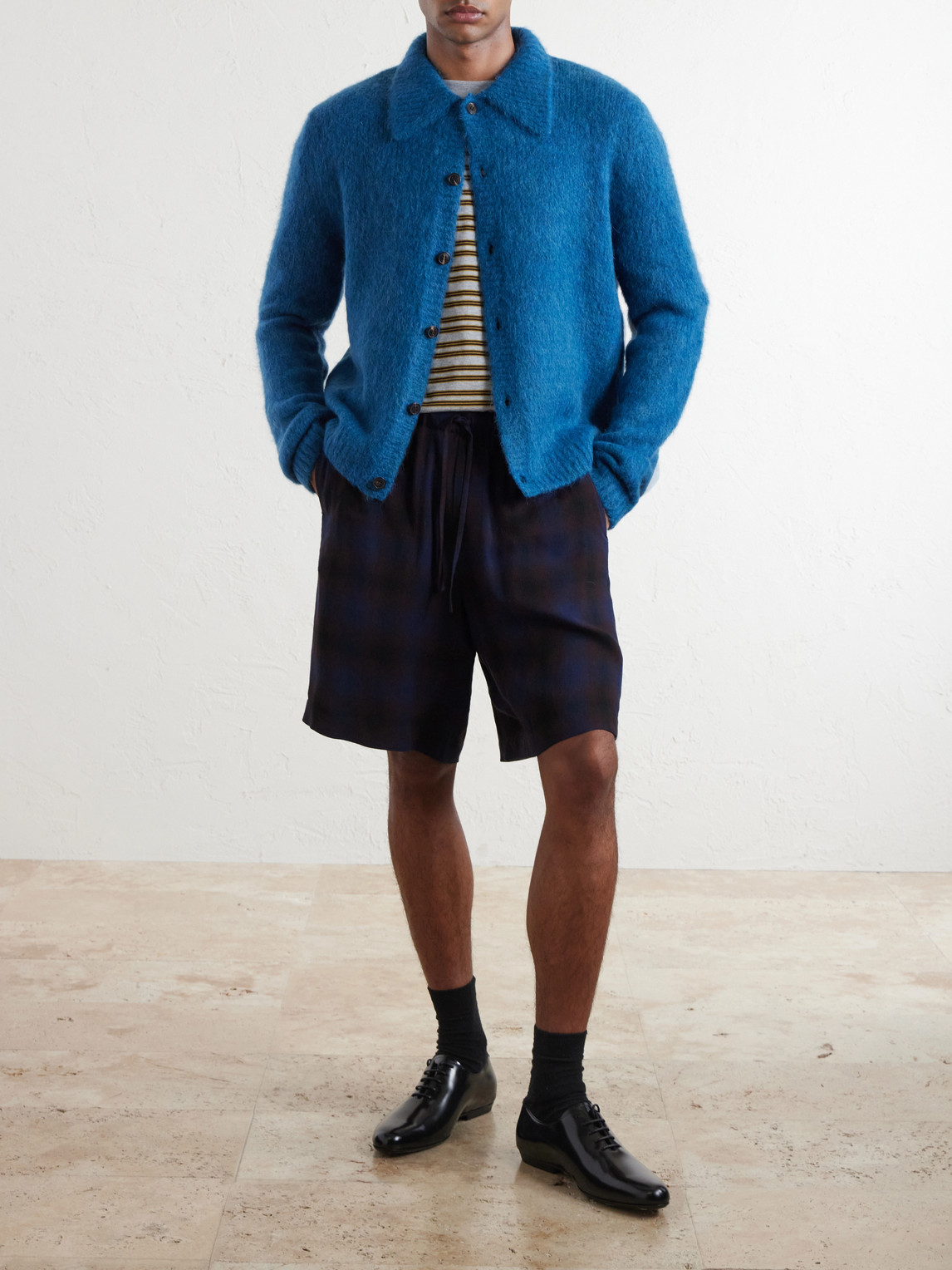 Mora Cropped Alpaca-Blend Cardigan