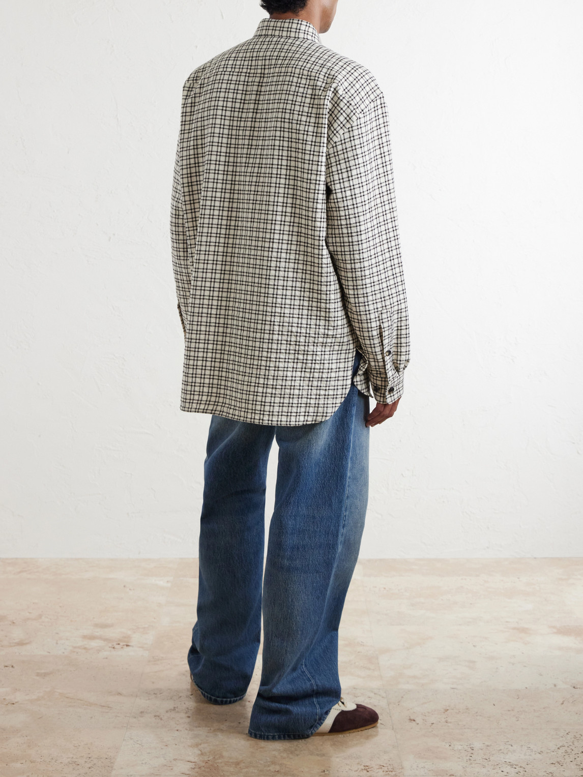 Cromo Checked Cotton-Blend Flannel Shirt