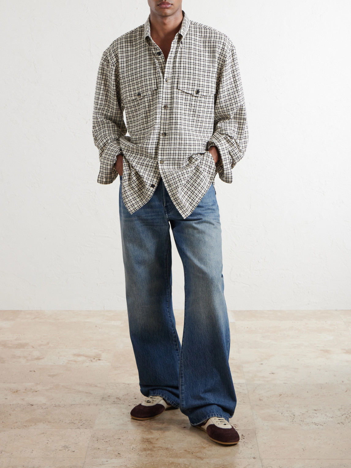 Cromo Checked Cotton-Blend Flannel Shirt