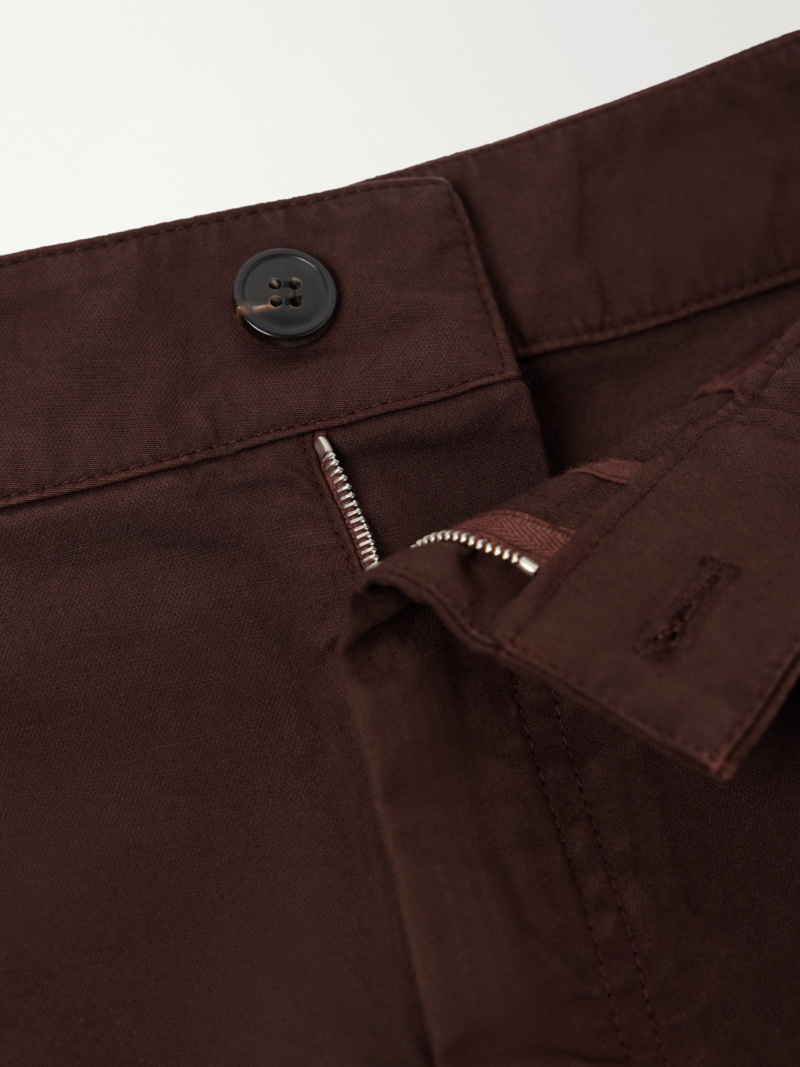 Straight-Leg Cotton Trousers