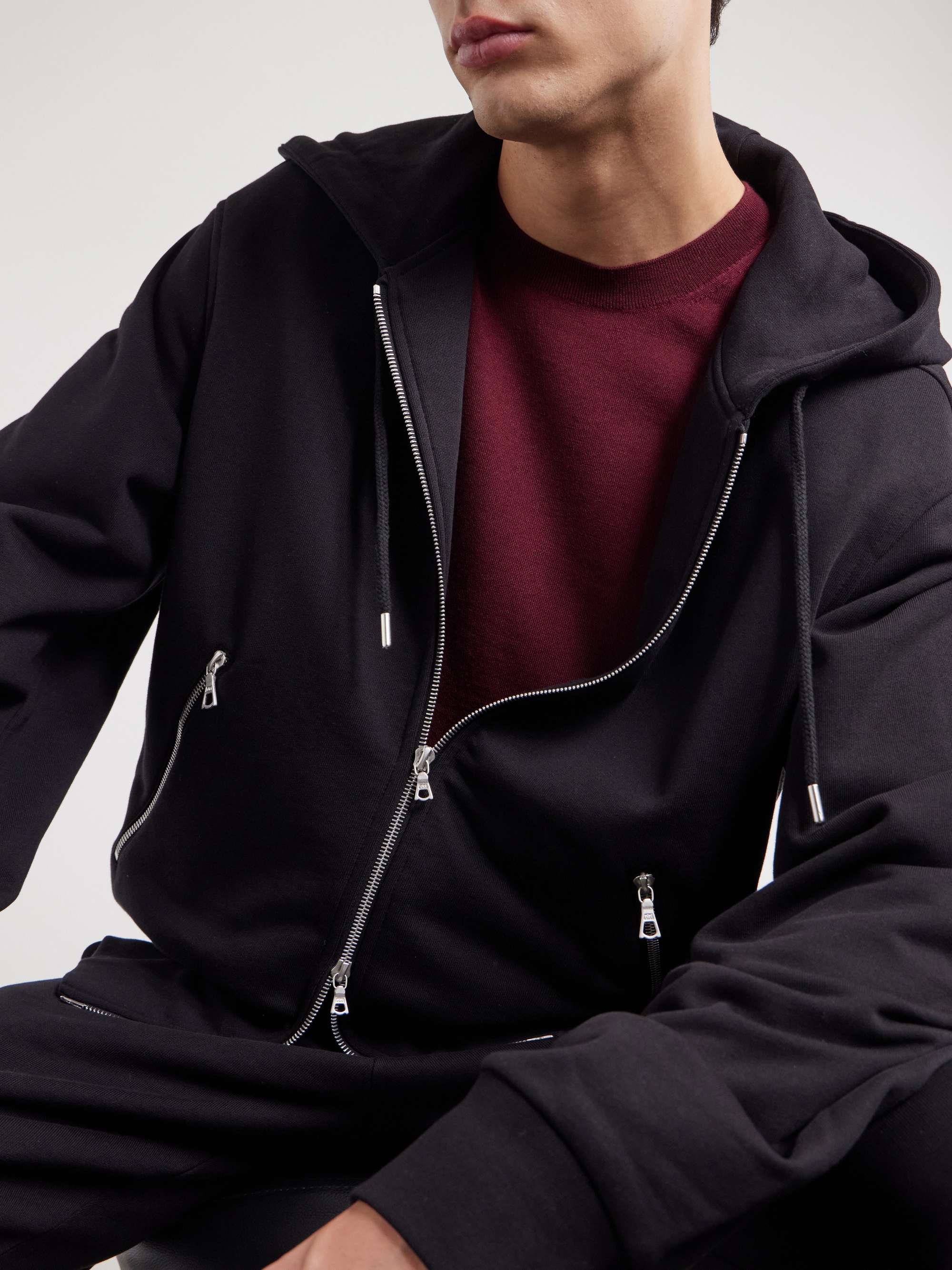 DRIES VAN NOTEN Cotton-Jersey Zip-Up Hoodie for Men | MR PORTER