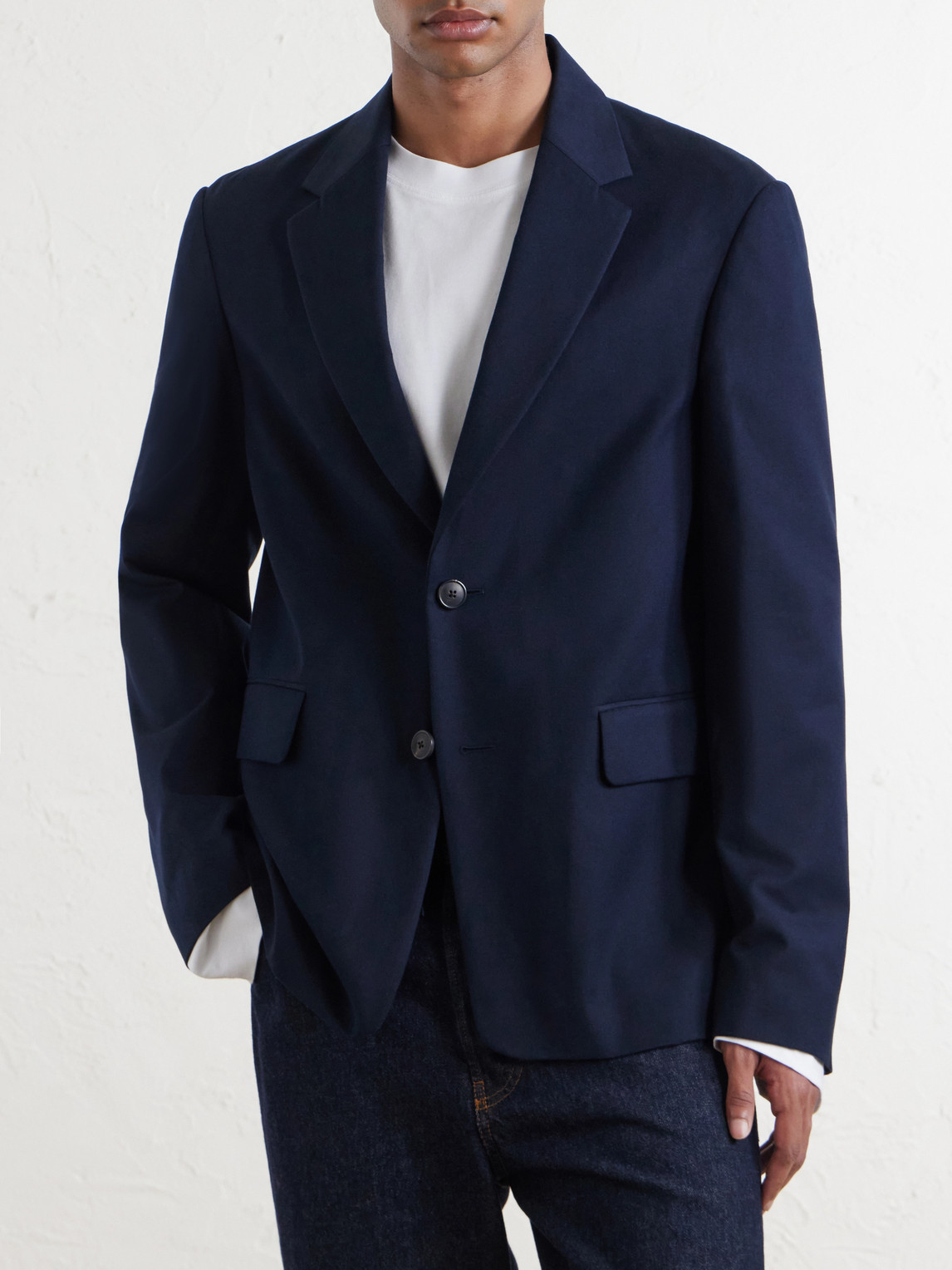 Billys Cotton And Wool-Blend Canvas Blazer