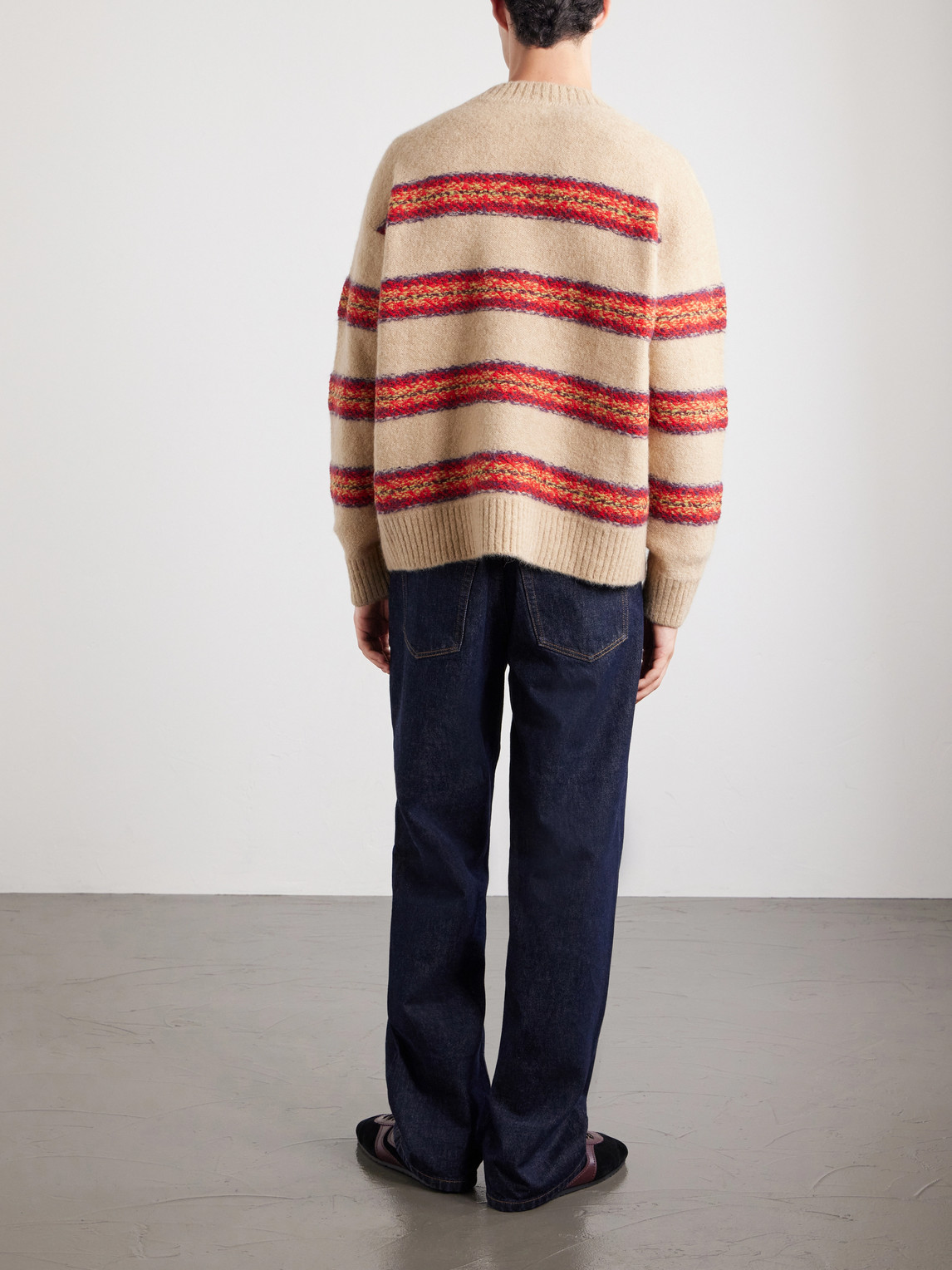 Master Striped Alpaca-Blend Sweater