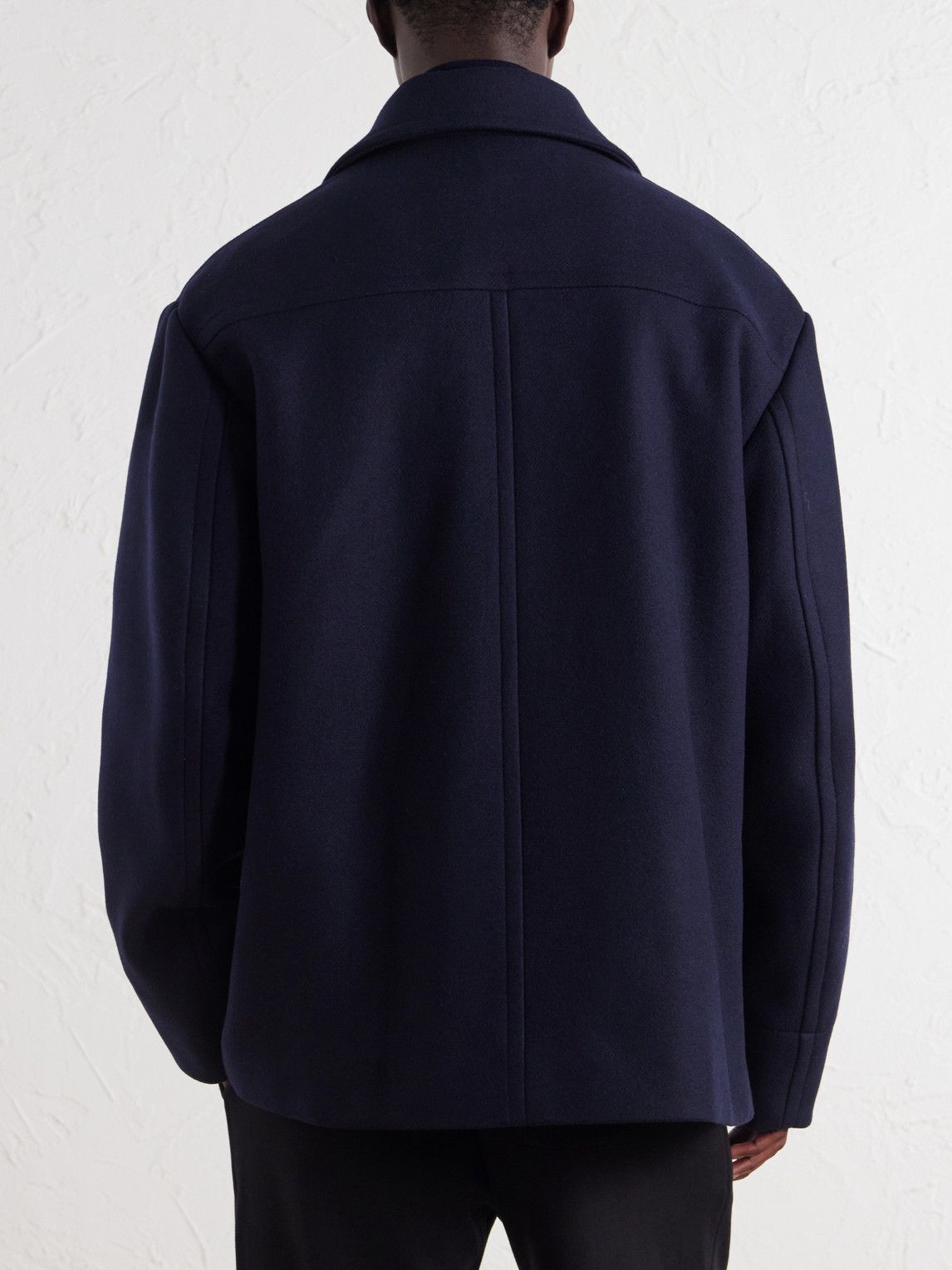 Double-Breasted Wool-Blend Coat