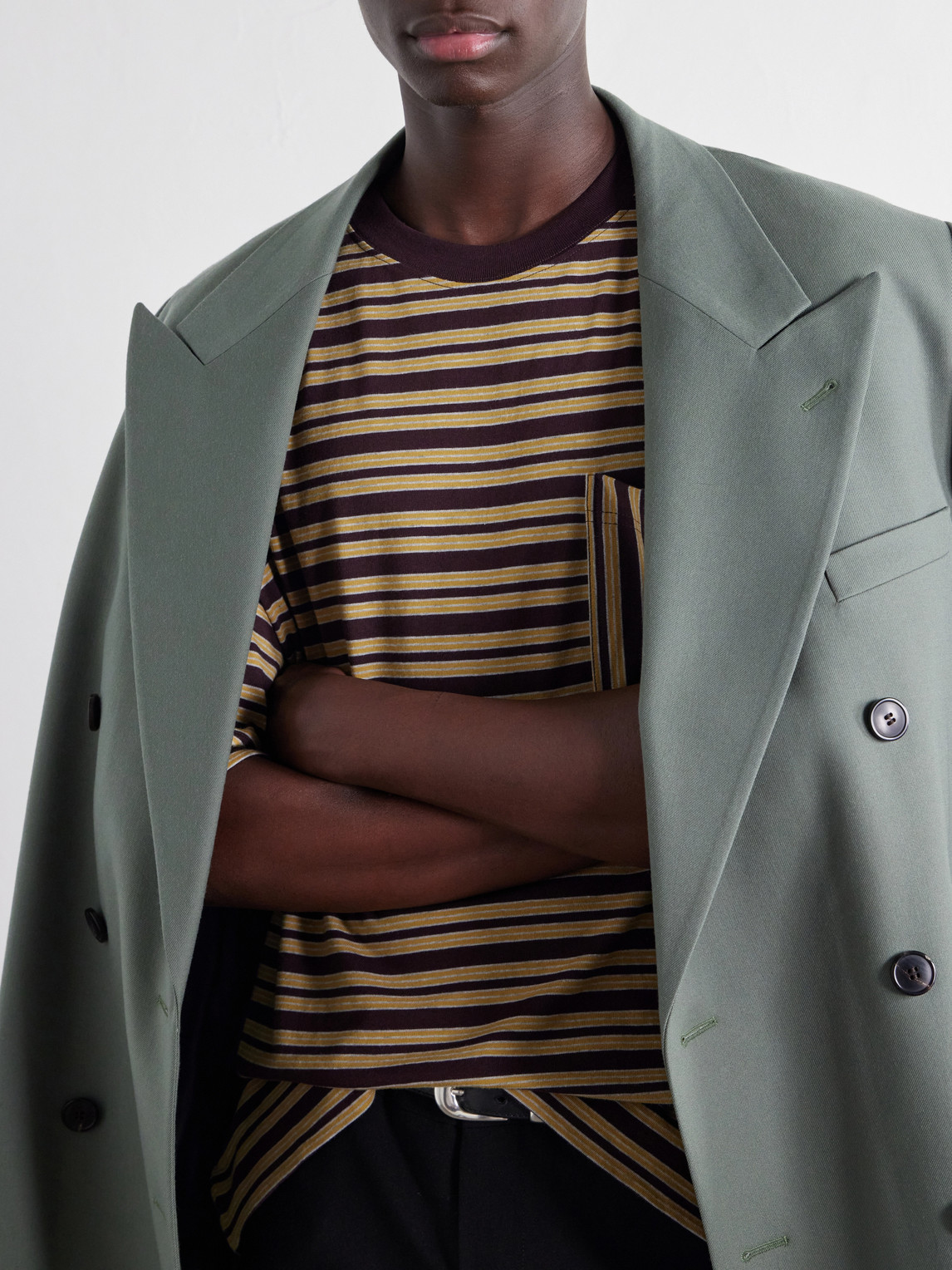 Striped Cotton-Jersey T-Shirt