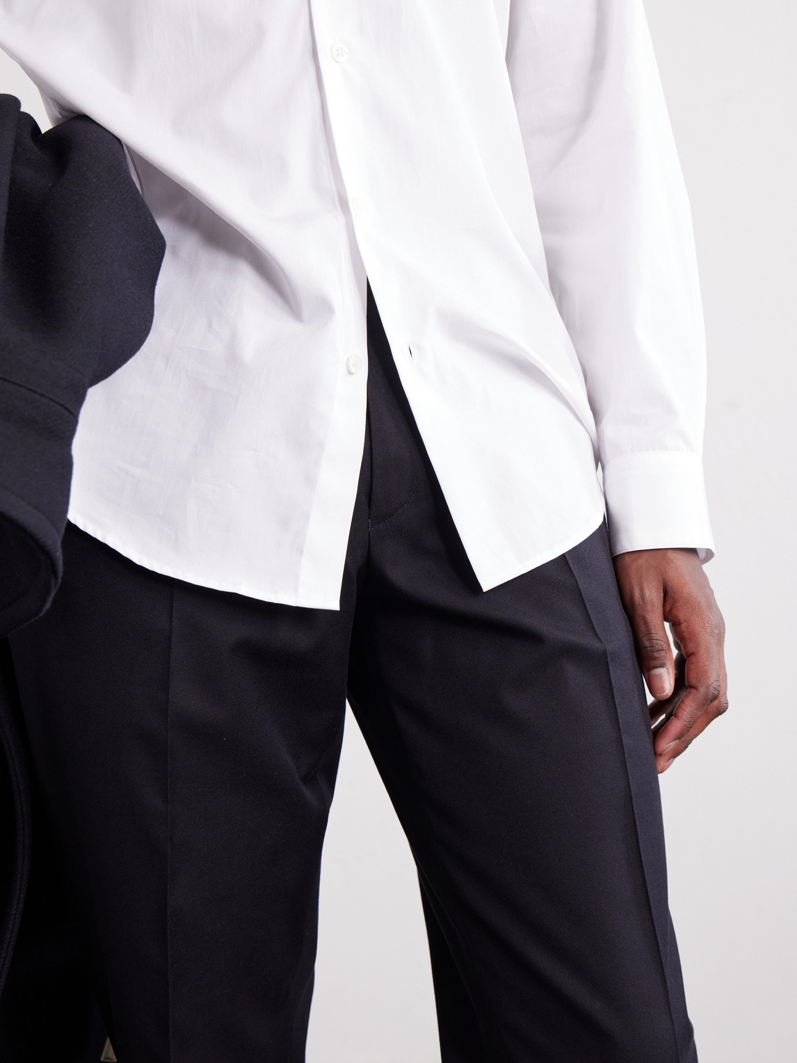 Philip Straight-Leg Cotton And Wool