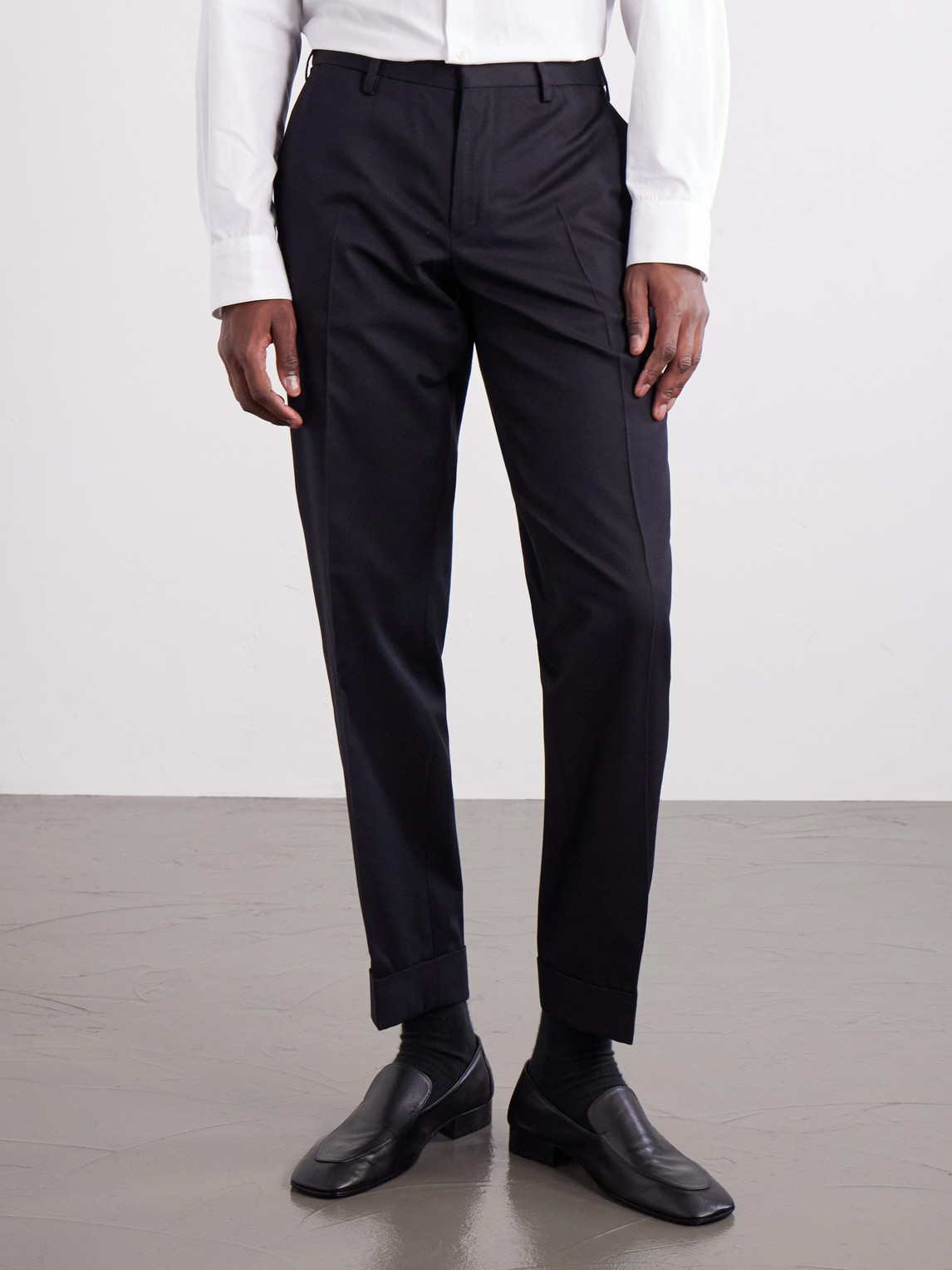 Philip Straight-Leg Cotton And Wool